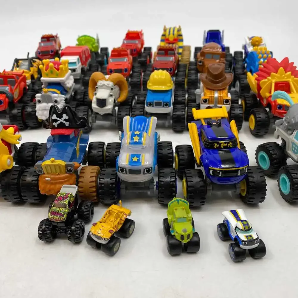 Blaze and the Monster Machines Red/Blue 24-Piece Set|OS Toy Cars